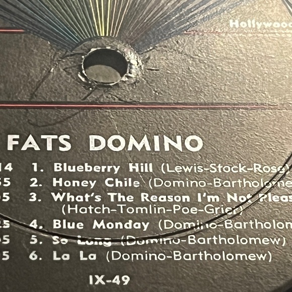 Fats Domino -This is Fats Domino Vinyl LP Record 1958 Pressing . Black label - Picture 6 of 7